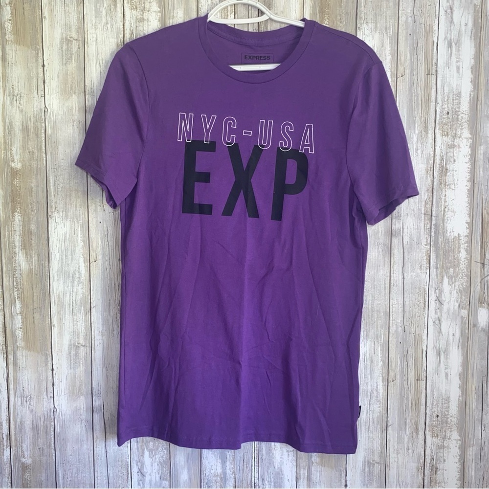 Express Purple Tee - Picture 1 of 4
